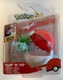 NEW Jazwares PKW3142 Pokemon Clip 'N' Go BULBASAUR & POKE BALL Battle Figure