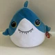 Ty Beanie Squishies (Squish-A-Boos) Plush - FINSLEY the Shark (10" Small Size)