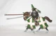 Schleich Mounted Knight Jousting green & white chestnut horse Action Figure Toy