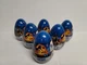 🦕 LOT OF 6 BLUE Jurassic World Dominion Captivz Dinosaur Mystery Egg 