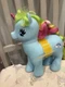 GI GO Wonder Pony -Fakie MLP SML-16-B1 JUMBO 9" Blue Unicorn w/Rainbow & Wings