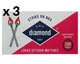 3 pack Diamond Greenlight Strike on Box Wooden Matches Kitchen 900 Ct, FREE SHIP