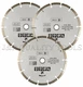 3 SEGMENTED DIAMOND 7-1/4 BLADE FITS BOSCH CIRCULAR SAW CUT CONCRETE PAVER TILE