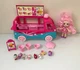 SHOPKINS Bus FOOD FAIR GLITZI ICE CREAM TRUCK 3 EXCLUSIVE Figures & Doll Lot