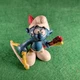 SMURFS VINTAGE PEYO SCHLEICH &ndash; ARCHERY SMURF WITH BOW & ARROW FEATHER RETRO