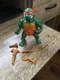 Playmates 1991 TMNT Storage Shell Michelangelo w/ accessories (near complete)