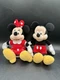 Rare Set Of Disney Store Mickey & Minnie Mouse Mini 7&rdquo; Plush Beanie Stuffed Toys
