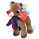 Rudolph The Red Nosed Reindeer Stuffed Plush Dan Dee 7" Blue Plaid Scarf W/tags