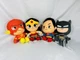 DC Justice League Lot Of 4 Plush Toy - 8" Batman, Superman, Wonder Woman, Flash