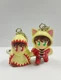 Final Fantasy Job Mascot Figure Keychain White Red Mage SQ Banpresto VTG Japan