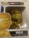 Funko Pop Marvel Studios Series Gold Chrome HULK Bobble-Head  # 379