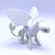 How to Train Your Dragon Light Fury White Dragon Action Figure DreamWorks Toy