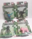Lot Of 4 Mattel MINECRAFT  Mini Figures.  Micro Collection.  ☆NEW☆ 