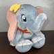DUMBO Stuffed Plush 10" Disney Store Exclusive Yellow Hat Red Scarf EUC