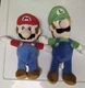 Nintendo Super Mario and Luigi Plush Doll 2pc  12" *USED well loved*