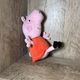 ⭐️ 2021 Peppa Pig George Pig Red Dress Hasbro Plush 7" Stuffed Animal Toy Doll
