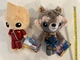 Funko Hero Plushies Guardians of the Galaxy Vol 2 Rocket Raccoon & Groot Set NWT