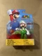 Jakks Pacific Super Mario Fire Luigi With Fire Ball 4" Figure
