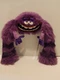 Art Disney Plush Monsters Inc University Toy Stuffed Animal Purple Posable Nwt 