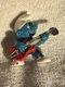 Smurfs 20449 Smurf Lead Guitar Player 1997 PVC Figure Schleich Peyo Figurine