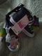 NWT Nickelodeon Jojo Siwa Selfie Rainbow Bow Denim Shoes High Tops Girls Size 9