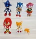 Lot of 5 Jazwares Sonic Figures - Amy Rose Metallic Sonic Knuckles Tails