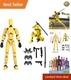 Titan 13 Action Figure - 3D Printed Robot, Multi-Jointed, Vibrant Yellow Design