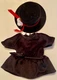 Madeline 15" Doll Ragdoll Black Dress and Hat (Eden)
