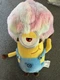 Minions Pastel Rainbow Hair Plush Universal Studios One Eye Soft Toy