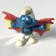 Hang Glider Smurf Figure 1978 Schleich Hong Kong Peyo 20036 PVC Vintage
