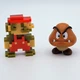 2x Jakks Nintendo Figures 8-Bit Mario and Goomba