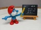 Schleich Super Smurf Teacher - 40224 - Peyo Smurfs Blackboard Papa Smurf Set
