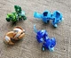 Lot Of 4 Bakugan Evolution Spin Master Figures Ventus, Cycloid Blue Aquos, Nova