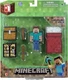Minecraft Figure Pack Series Overworld Player Survival Playset Steve Block Toy