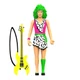Super7 Jem Pizzazz Action Figure 375 Inch Neon Hair Guitar Vintage Toy