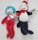 Dr Seuss Thing 2 And Cat In The Hat Plush Stuffed Aurora 2018 12 Inches NWT New