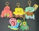 Fuggler x Spongebob Full Set Of 5 Metal Keyring Plushes NWT