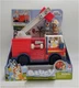 Disney Bluey Firetruck Exclusive Firefighter Bingo Bluey & Bob Bilby Figures New