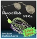3 PACK-DIAMOND BLADE SPINNERBAITS- 3/8 Oz. 50% Off Intro Offer Special