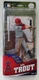 McFarlane MLB MIKE TROUT LA ANGELS BRONZE LEVEL GRAY UNIFORM SILVER SLUGGER BAT