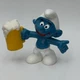 Smurfs 20078 Beer Smurf w/ Mug of Brew Ale Figure Vtg Schleich Peyo PVC Figurine