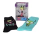 Nickelodeon Invader Zim Bundle Zim Vinyl Figure & Zim & GIR 2-Pack Crew Socks