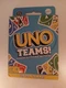 Mattel UNO Teams Card Game for Family Nights, Game Nights, Travel, Camp. NEW