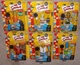 Simpsons Series 10 Playmates World of Springfield Complete Set 6 Figures Homer+