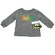 DC COMICS Infant & Toddler Boys Long Gray Batman Rainbow Tee Shirt T-Shirt - 18M