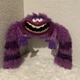 Monsters Inc University Art STAMPED Disney Store Exclusive Purple Plush