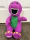 Vintage Playskool TALKING BARNEY 15&rdquo; Plush Purple Stuffed Animal Works Great!