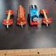 Fisher-Price LOGGING THOMAS Trackmaster Motorized Train w/ LOGS & PIPE CARS