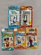 5 VINTAGE LAKESIDE BENDY MINI-FLEX FIGURES MOC 1968-1971 DISNEY, WARNER BROS MGM