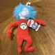 Dr. Seuss Thing 2 Cat In The Hat Plush Play Along Collectible New With Tags 